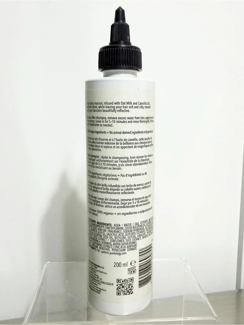 Pureology Color Fanatic Top Coat + Sheer CLEAR Hair Gloss 6.7oz / 200ml New